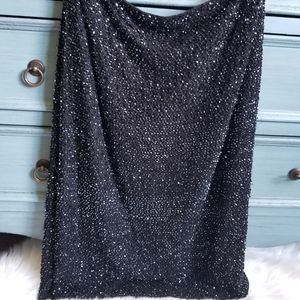 ELEGANT SHERRIE BLOOM PETER NOVIELLO BEADED SKIRT